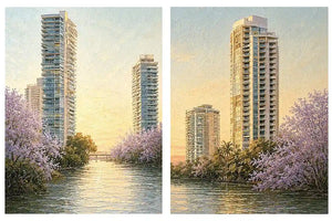 Tropical Leopard Jungle Diptych Wall Art