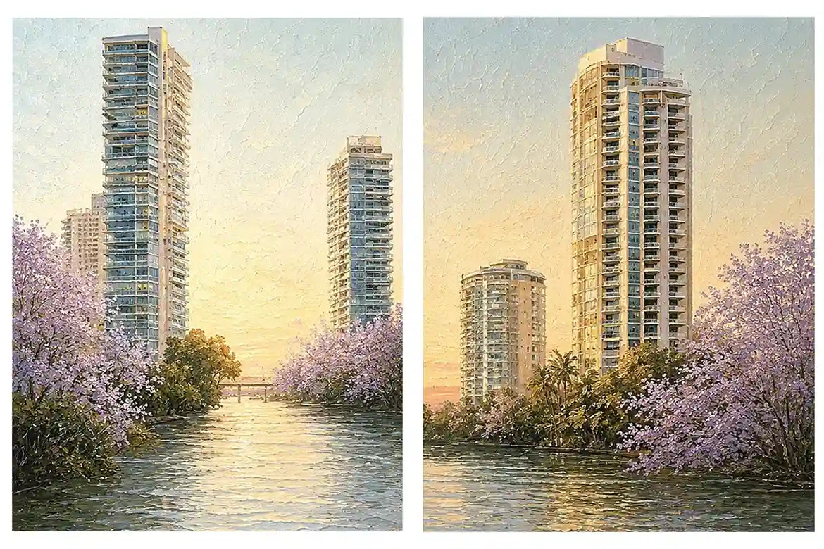 Tropical Leopard Jungle Diptych Wall Art