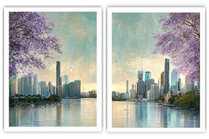 Black Cockatoo Botanical Diptych Wall Art