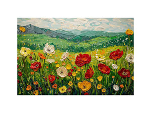wildflower meadow Canvas Print