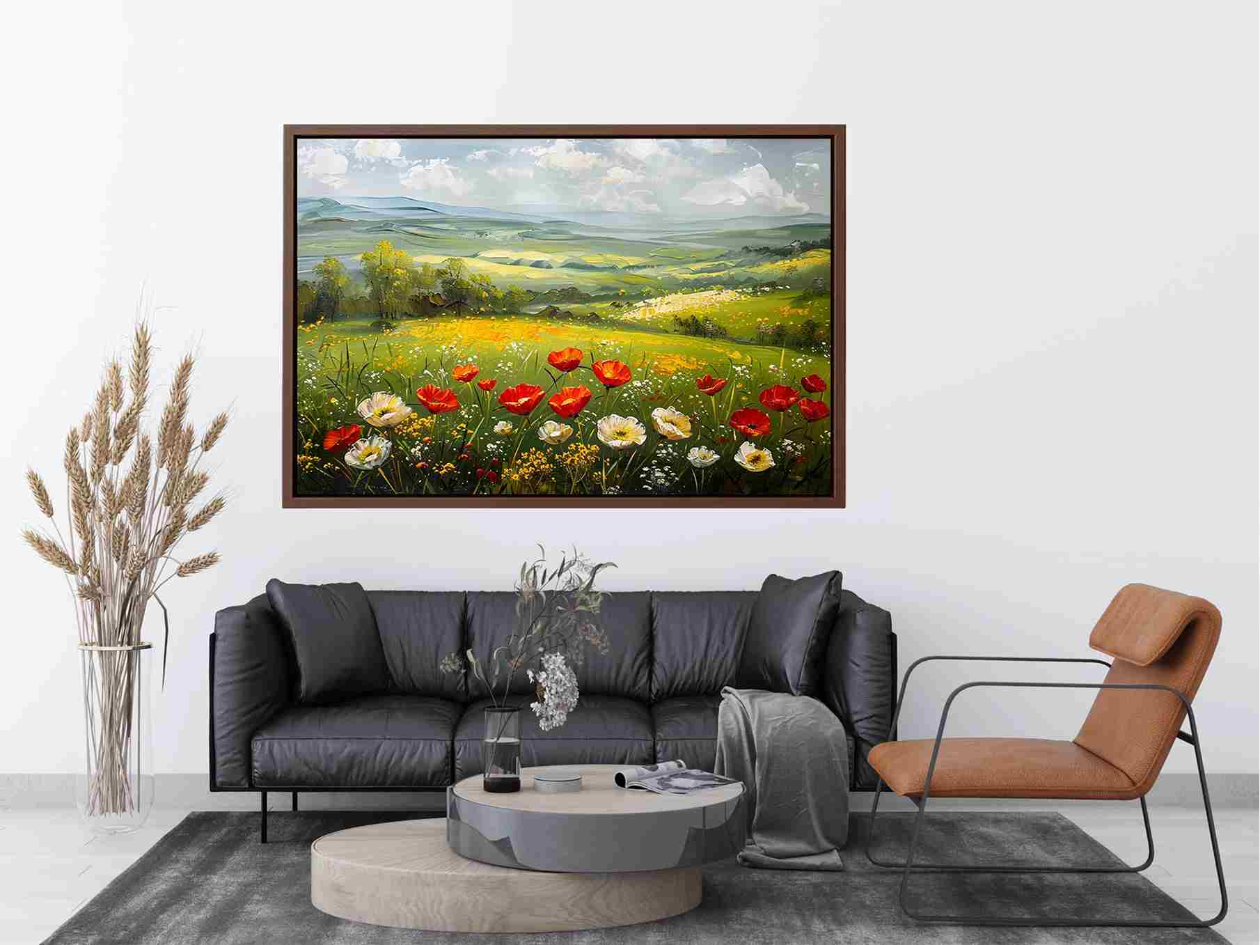 poppy meadow Canvas Print