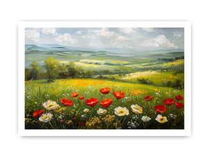 poppy meadow Canvas Print