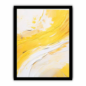 Yellow and white abstract Canvas Print