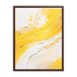 Yellow and white abstract Canvas Print