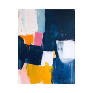 Abstract modern color block artwork