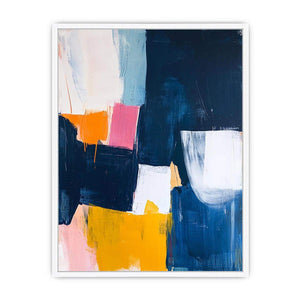 Abstract modern color block artwork