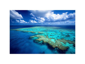 Aerial ocean reef