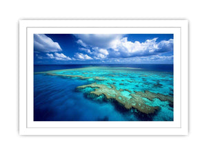 Aerial ocean reef