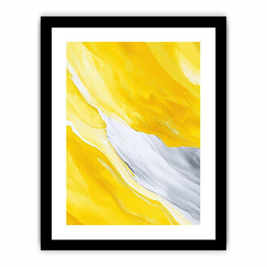 Yellow marble abstract Canvas Print