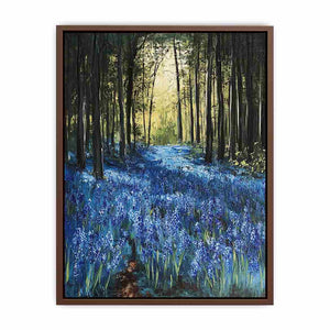 Bluebell forest landscape artwork