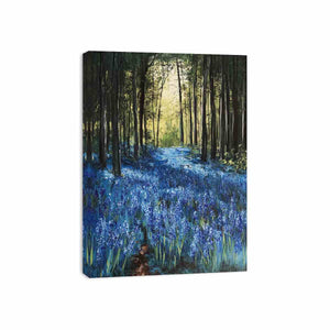 Bluebell forest landscape artwork