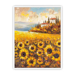 Sunflower field artwork