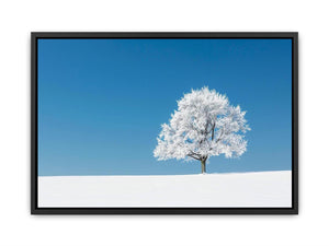 Minimal winter tree Canvas Print