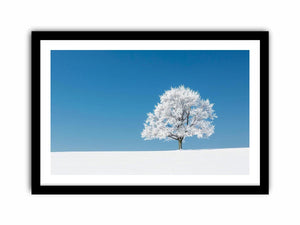 Minimal winter tree Canvas Print