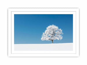 Minimal winter tree Canvas Print