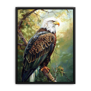 Majestic eagle artwork perched in nature
