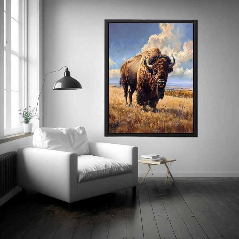 American Bison Painting