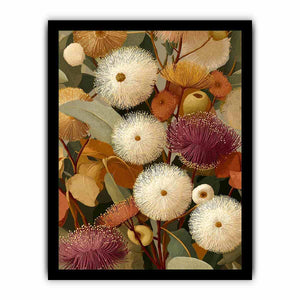 Earthy eucalyptus botanical Canvas Print