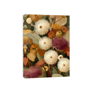 Earthy eucalyptus botanical Canvas Print
