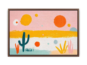 Playful abstract cactus Canvas Print