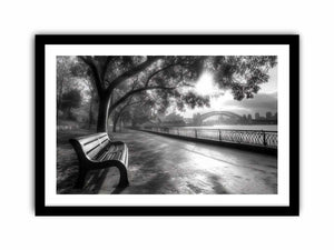 Black and white Sydney harbour
