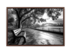 Black and white Sydney harbour