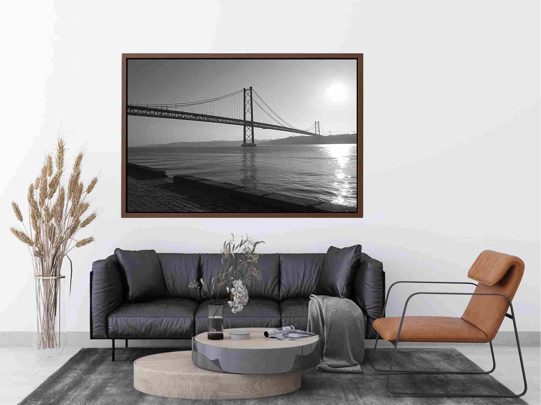 Black and white bridge
