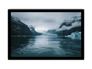 Glacier fjord artwork