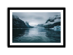 Glacier fjord artwork