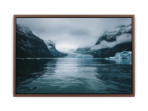 Glacier fjord artwork