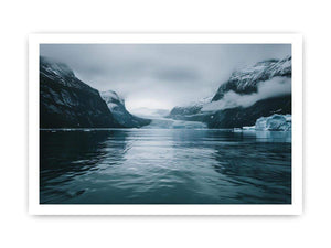 Glacier fjord artwork