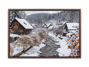 Snowy village creek