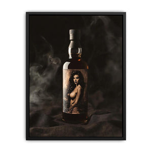 Luxury bottle with dramatic mood