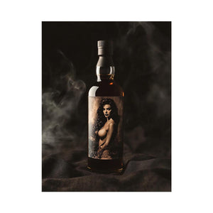 Luxury bottle with dramatic mood