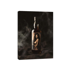 Luxury bottle with dramatic mood