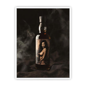 Luxury bottle with dramatic mood