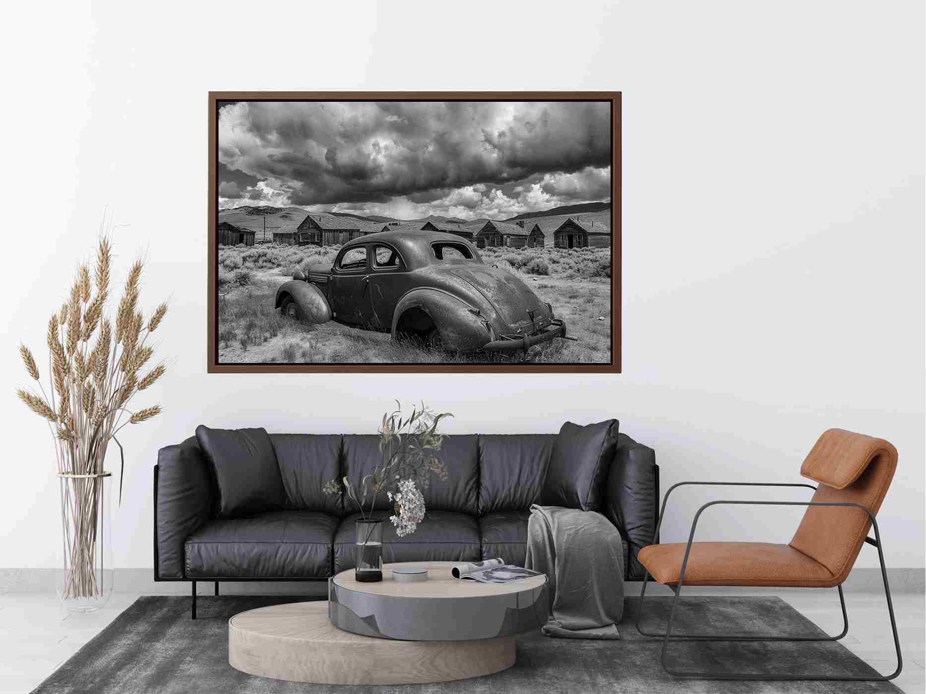 Vintage abandoned car