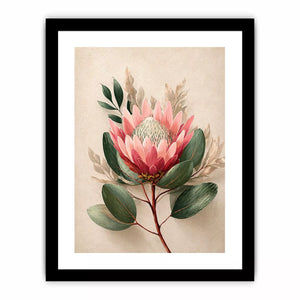 Minimalist Botanical Flower Soft Blush Petals – Floral Canvas Print Canvas
