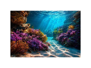 underwater coral reef ocean Canvas Print canvas serene coastal marine landscape