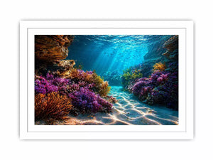 underwater coral reef ocean Canvas Print canvas serene coastal marine landscape