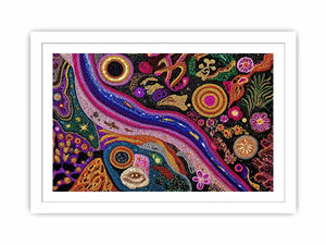 colorful abstract dot galaxy painting, vibrant cosmic dot Canvas Print, modern abstract colorful Canvas Print, galaxy inspired dot artwork