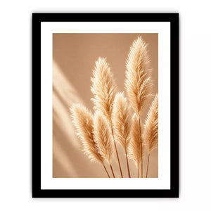 Minimal beige pampas grass Canvas Print soft neutral botanical aesthetic decor