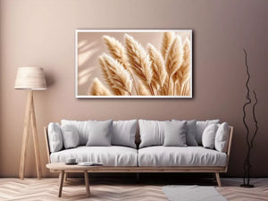 Soft beige pampas grass Canvas Print airy minimal botanical neutral decor