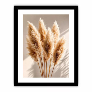 pampas grass Canvas Print neutral, boho pampas grass canvas, minimalist beige botanical artwork, soft neutral decor Canvas Print