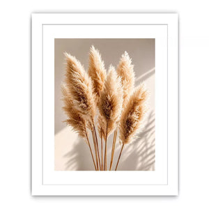 pampas grass Canvas Print neutral, boho pampas grass canvas, minimalist beige botanical artwork, soft neutral decor Canvas Print