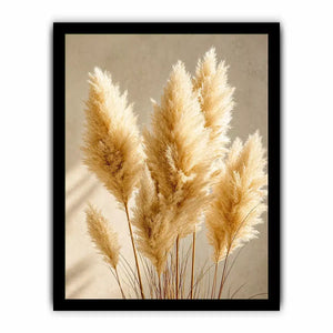 pampas grass Canvas Print neutral decor, minimalist boho pampas canvas, beige botanical Canvas Print print, soft pampas grass decor, neutral aesthetic plant artwork