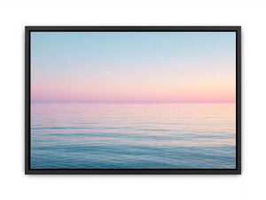 Minimalist pastel ocean sunset seascape canvas Canvas Print