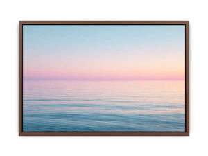 Minimalist pastel ocean sunset seascape canvas Canvas Print
