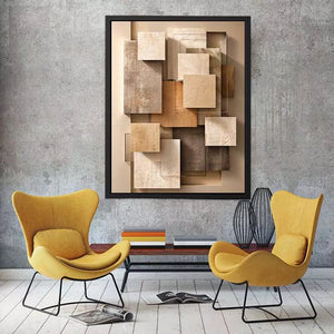 Minimalist Abstract Neutral Canvas Print Canvas