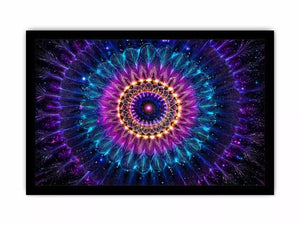 Cosmic Mandala Canvas Print | Sacred Geometry Psychedelic Canvas